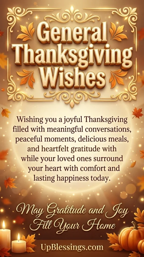 General Thanksgiving Wishes