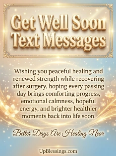 Get Well Soon Text Messages