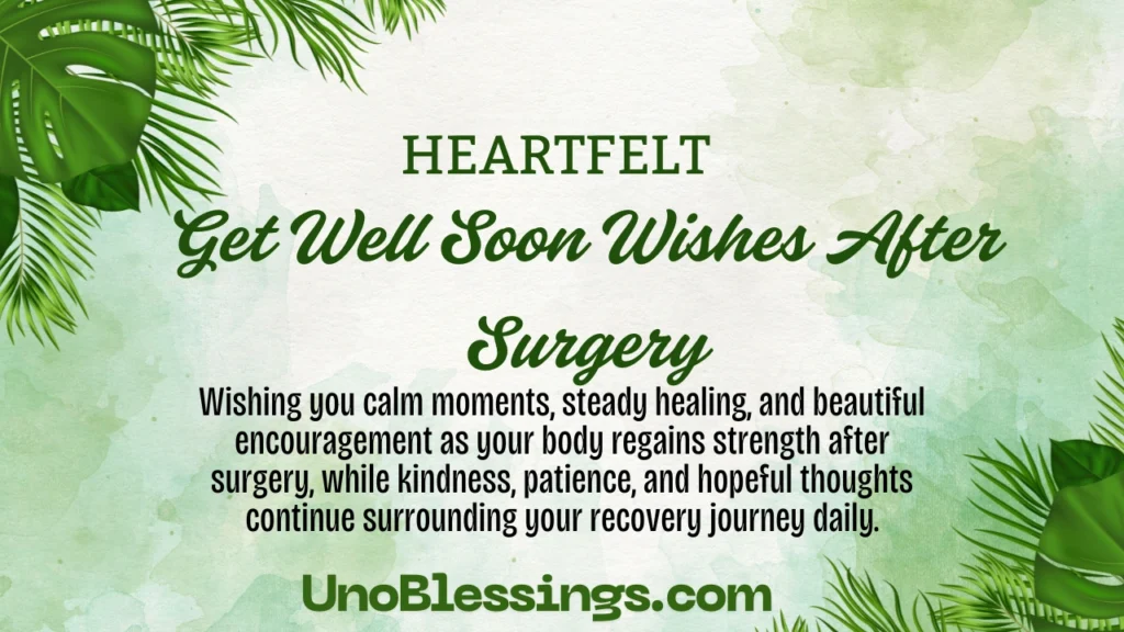 Get Well Soon Wishes After Surgery