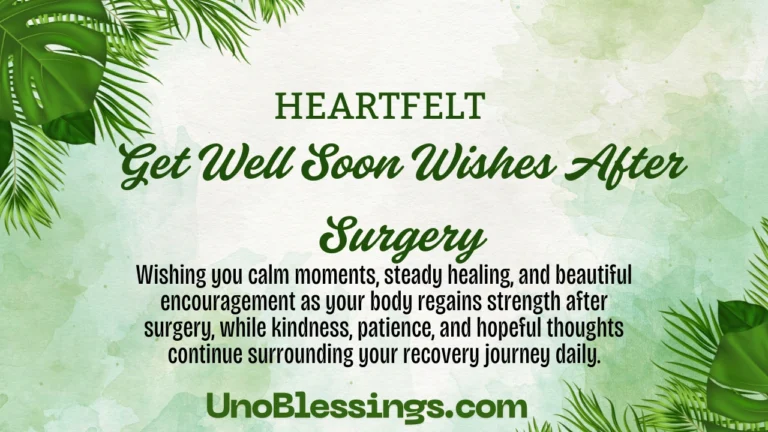 Get Well Soon Wishes After Surgery