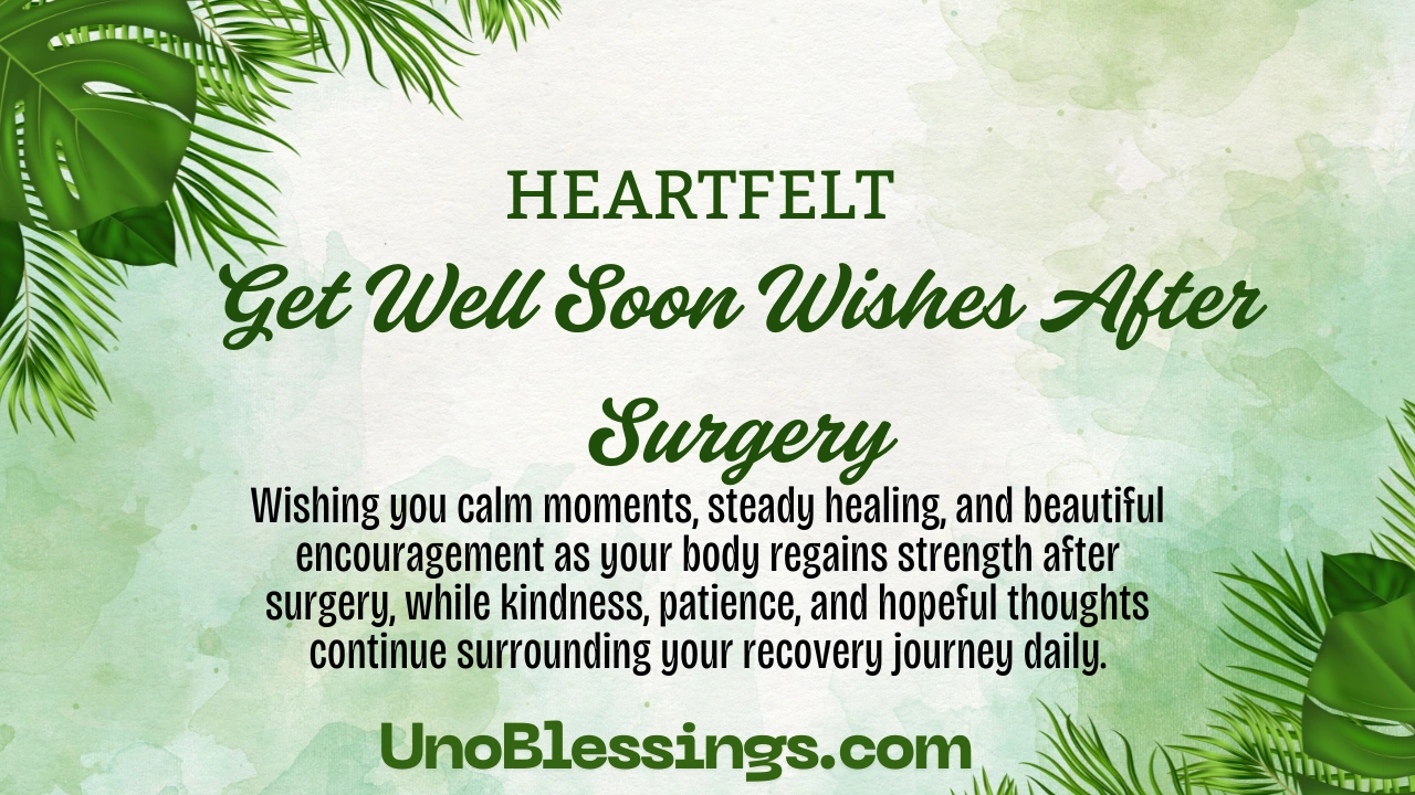 Get Well Soon Wishes After Surgery