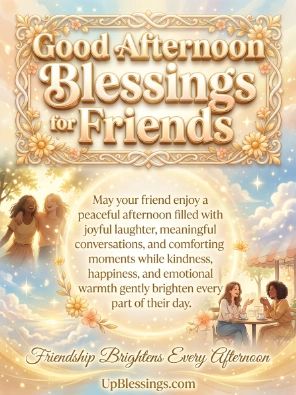 Good Afternoon Blessings for Friends
