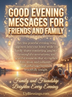 Good Evening Messages for Friends and Family