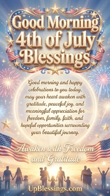 Good Morning 4th of July Blessings