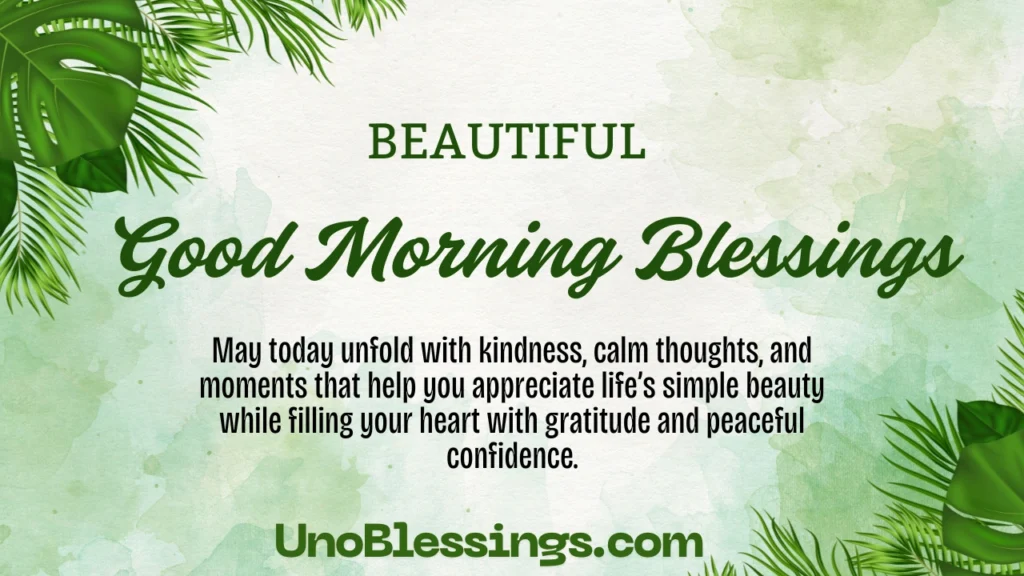 Good Morning Blessings