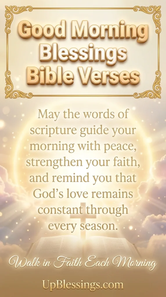 Good Morning Blessings Bible Verses