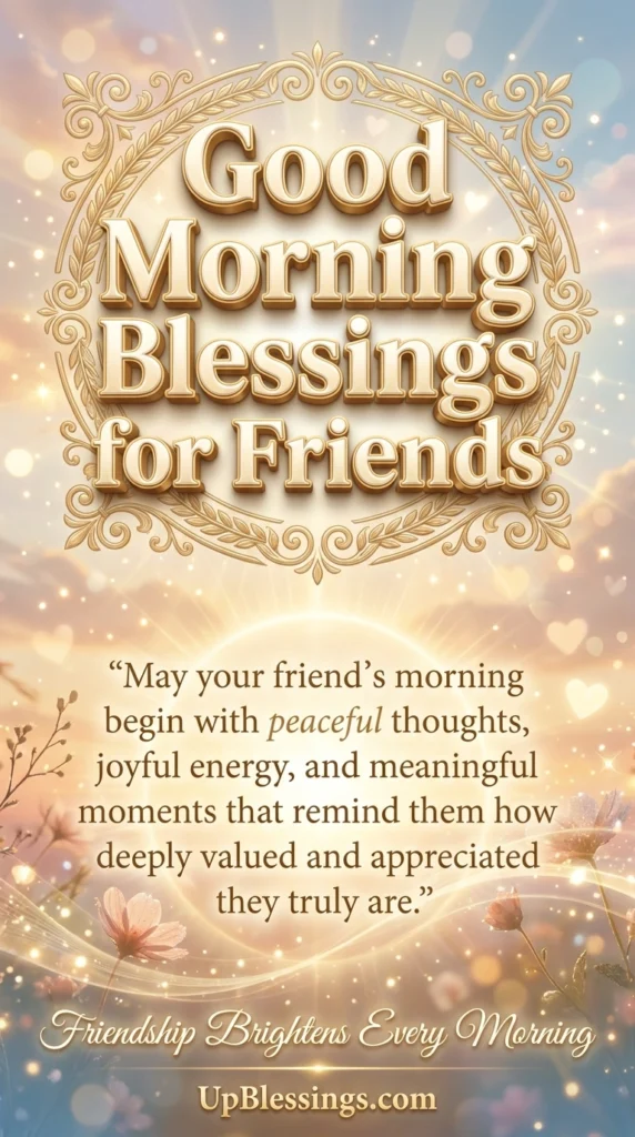 Good Morning Blessings for Friends