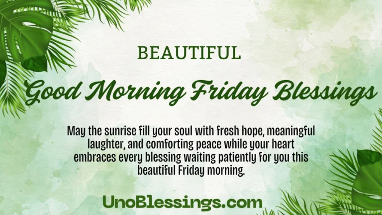 Good Morning Friday Blessings