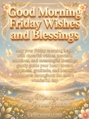 Good Morning Friday Wishes and Blessings
