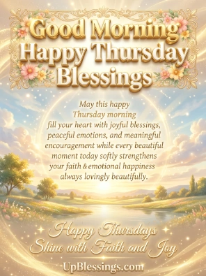Good Morning Happy Thursday Blessings