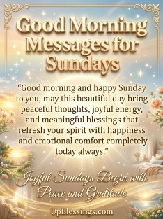 Good Morning Messages for Sundays