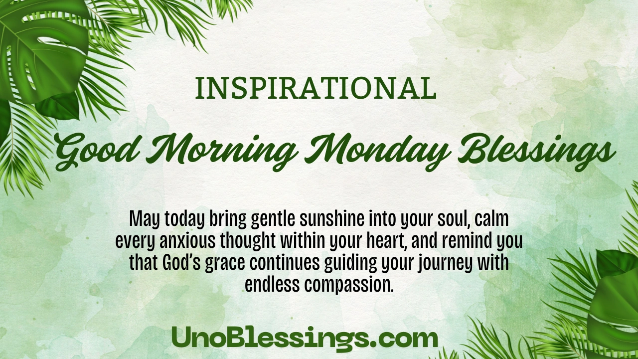 Good Morning Monday Blessings