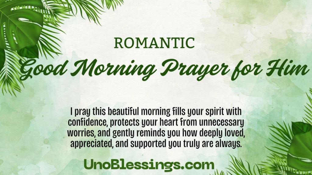 Good Morning Prayer for Him