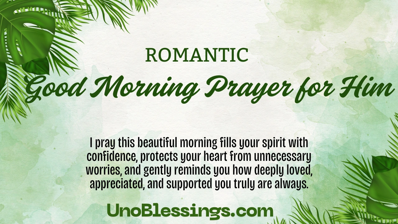 Good Morning Prayer for Him