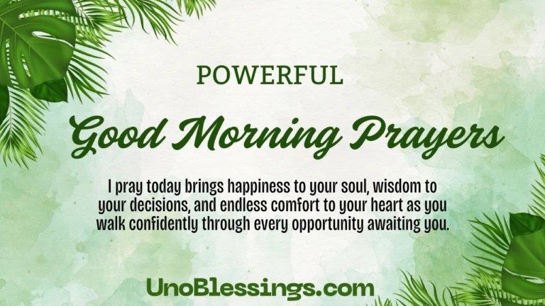 Good Morning Prayers