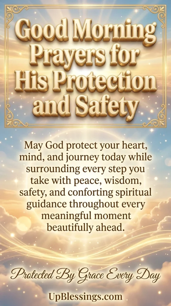 Good Morning Prayers for His Protection and Safety