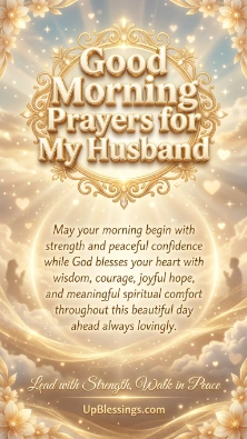 Good Morning Prayers for My Husband