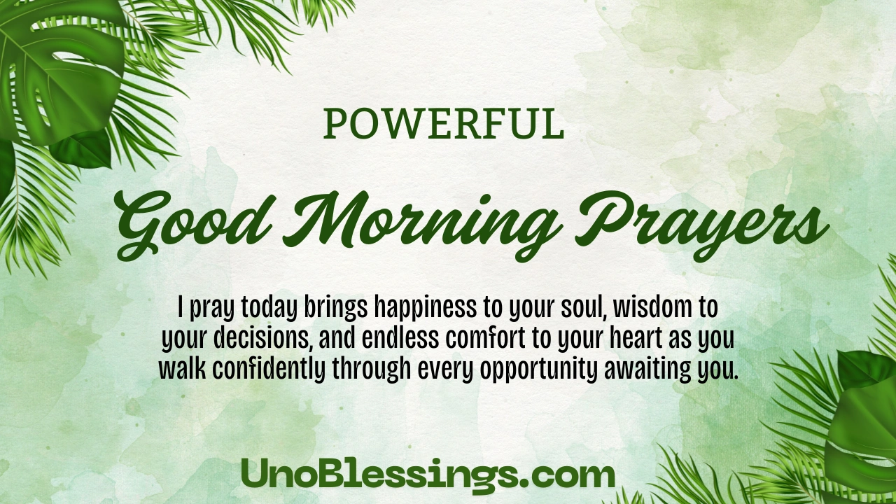 Good Morning Prayers