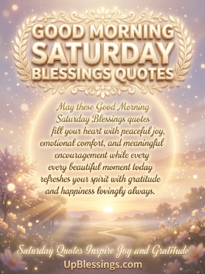 Good Morning Saturday Blessings Quotes