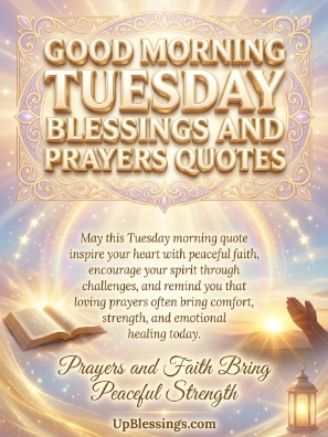 Good Morning Tuesday Blessings and Prayers Quotes