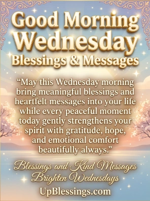 Good Morning Wednesday Blessings & Messages