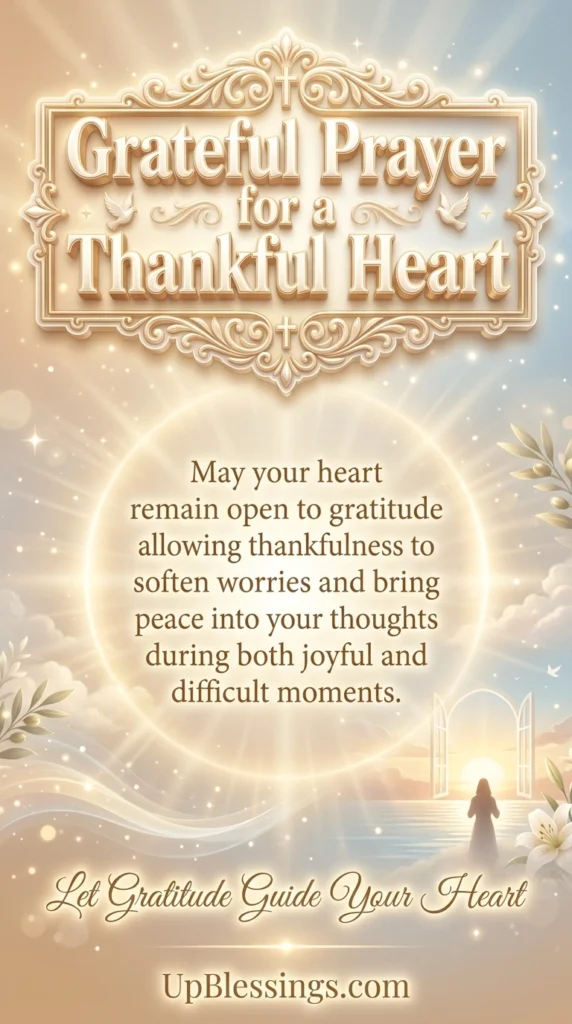 Grateful Prayer for a Thankful Heart