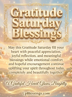 Gratitude Saturday Blessings