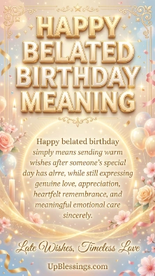 Happy Belated Birthday Meaning