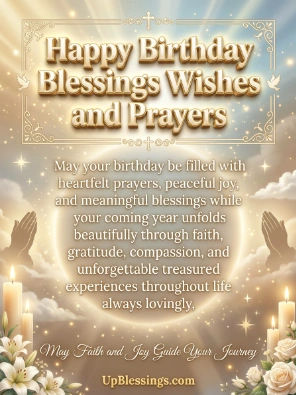 Happy Birthday Blessings Wishes and Prayers