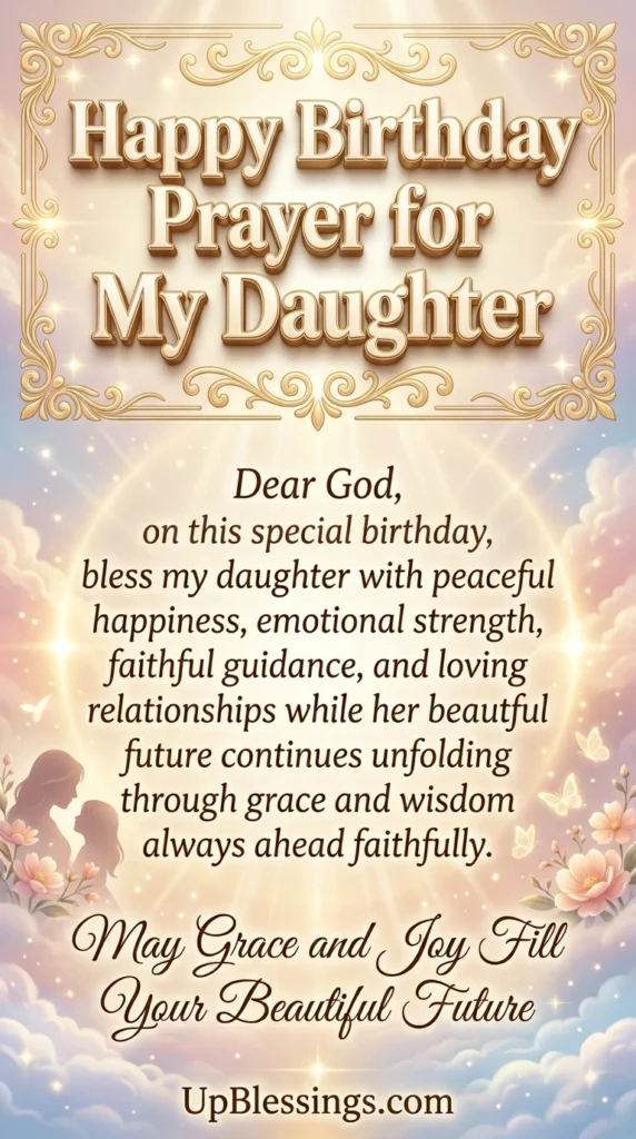 Happy Birthday Prayer for My Daughter