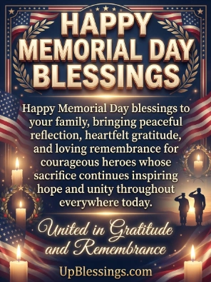 Happy Memorial Day Blessings