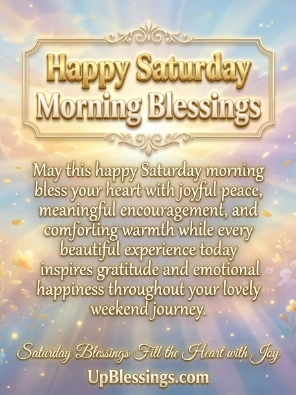 Happy Saturday Morning Blessings
