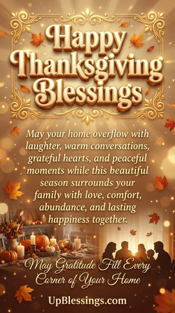 Happy Thanksgiving Blessings