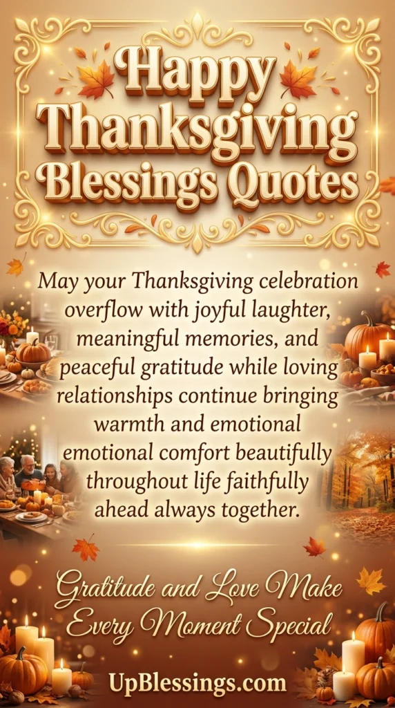 Happy Thanksgiving Blessings Quotes