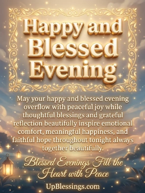 Happy and Blessed Evening