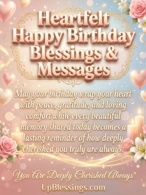 Heartfelt Happy Birthday Blessings & Messages
