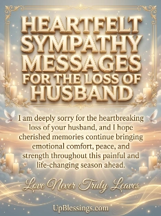Heartfelt Sympathy Messages for the Loss of Husband