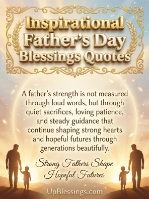 Inspirational Father’s Day Blessings Quotes