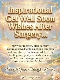 Inspirational Get Well Soon Wishes After Surgery