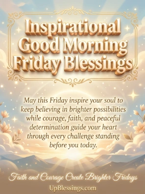 Inspirational Good Morning Friday Blessings