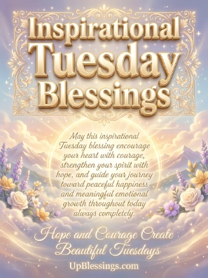 Inspirational Tuesday Blessings