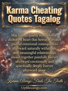 Karma Cheating Quotes Tagalog