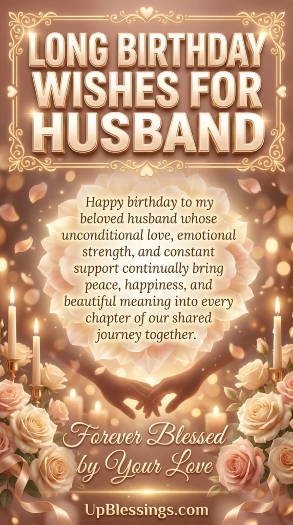Long Birthday Wishes for Husband