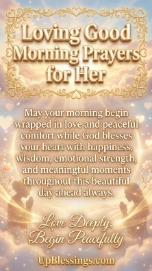 Loving Good Morning Prayers for Her