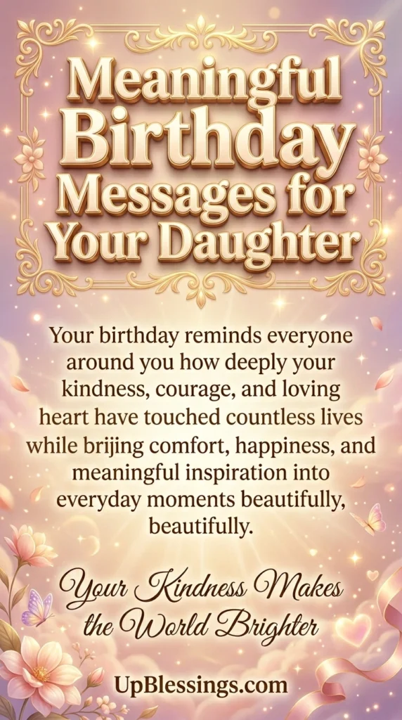 Meaningful Birthday Messages for Your Daughter