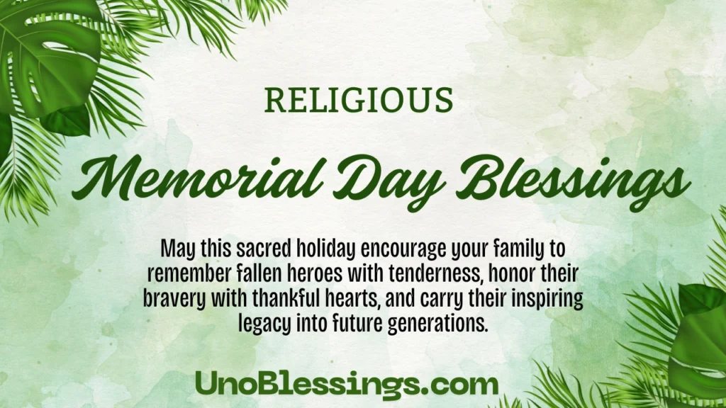 Memorial Day Blessings
