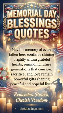 Memorial Day Blessings Quotes