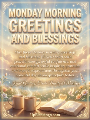 Monday Morning Greetings and Blessings