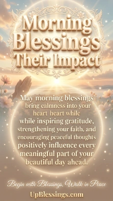 Morning Blessings and Their Impact