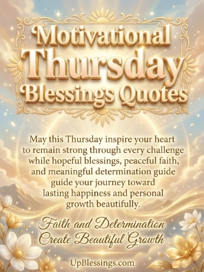 Motivational Thursday Blessings Quotes